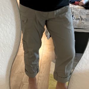 Maternity Pregnancy Cropped Cargo Pants